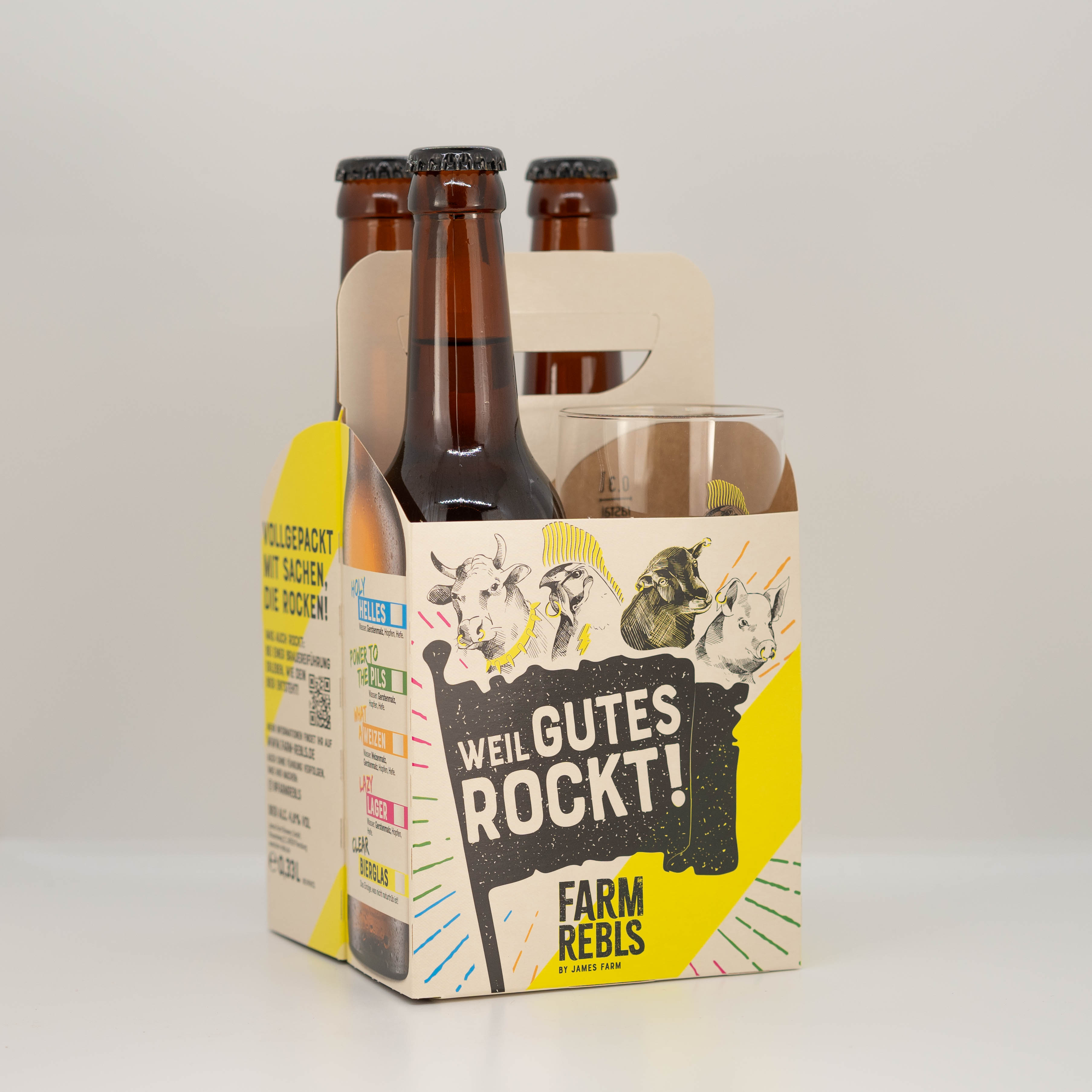 FARM REBLS 4er Träger mit Glas